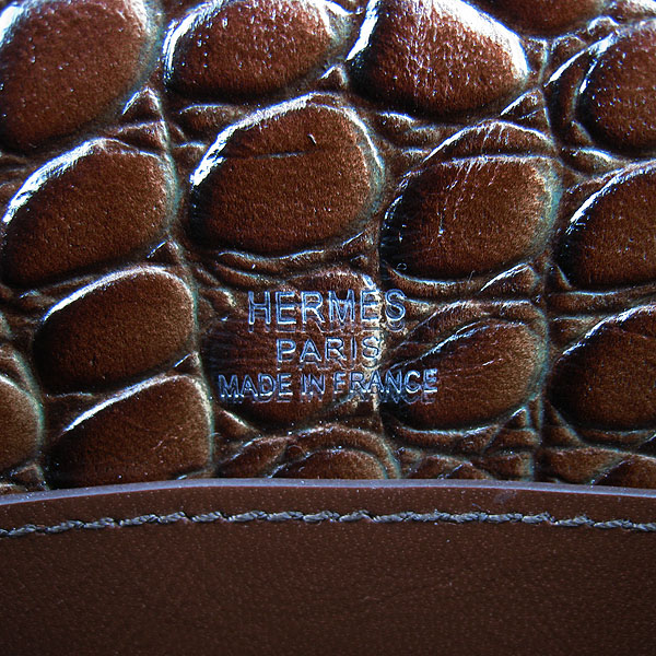 AAA Hermes Kelly 22 CM France Python Leather Handbag Dark Coffee H008 On Sale - Click Image to Close